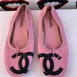 Chanel Pink Ballet Flats